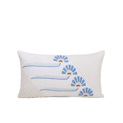 Housse de coussin en Motif stylisé en coton tressé  WINDIE MADURA