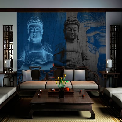 Papier peint intissé panoramique Orient Trois corps du Bouddha EDEN