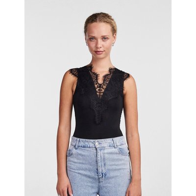 Body, col v, dentelle buste PIECES