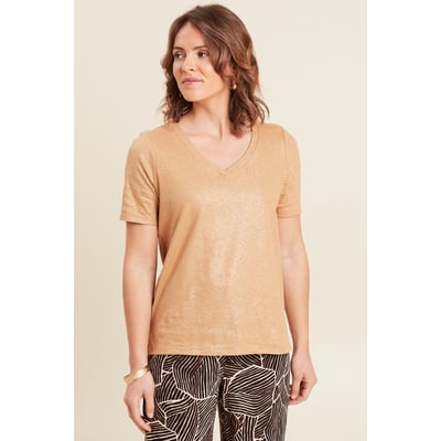 T-shirt col V manches courtes BREAL