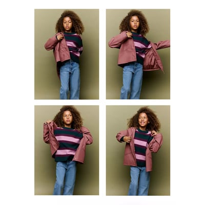 Veste enduite avec capuche MANGO KIDS
