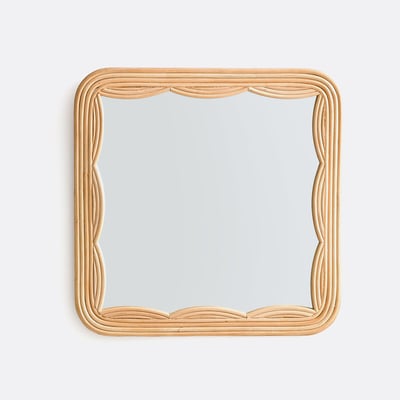 Miroir carré en rotin H52 cm, Vaguo LA REDOUTE INTERIEURS
