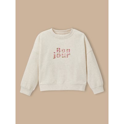 Sweat  à message - coton biologique CYRILLUS