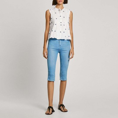 Top Sans Manches Avec Détails Brodés PEPE JEANS