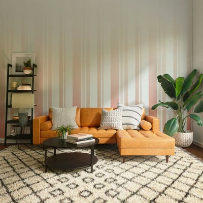 Papier peint panoramique Fréquence, Vert 300 x 250cm ACTE DECO
