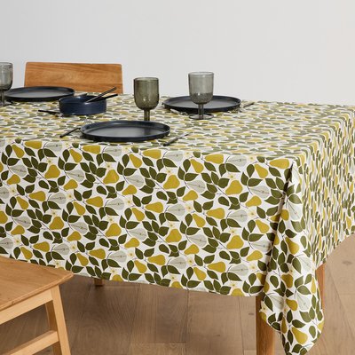 Nappe imprimée en coton enduit souple, VINTAGE PEAR LA REDOUTE INTERIEURS