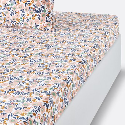 Drap housse en percale de coton bonnet 30 cm Ohara LA REDOUTE INTERIEURS