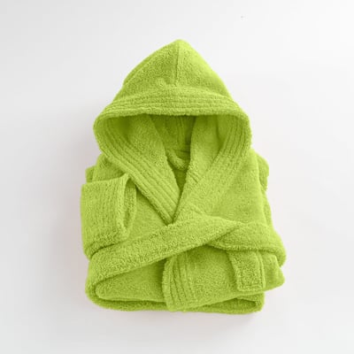Peignoir enfant capuche en coton bouclette éponge COCOON LINANDELLE