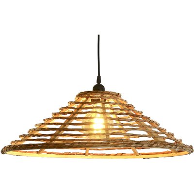 Suspension en rotin naturel style urbain pour salon chaleureux RECOLLECTION