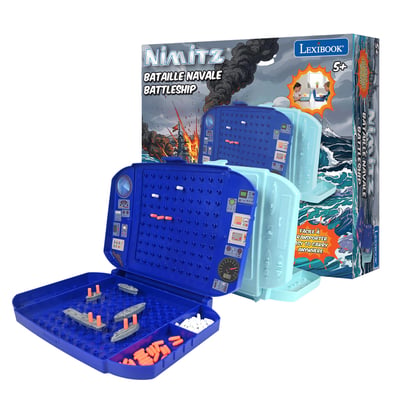 Jeu de Bataille Navale compact pour deux joueurs LEXIBOOK
