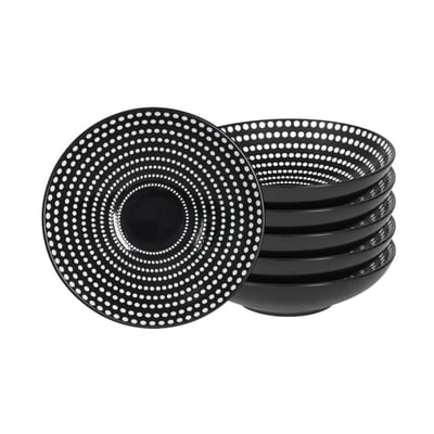 Assiette creuse Galaxy pois 19 cm (lot de 6) - GALAXY POIS TABLE PASSION