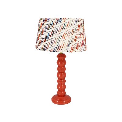 Lampe à poser en bois et abat jour en tissu, ROMY NOW'S HOME
