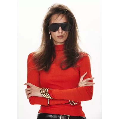 T-shirt cintré col montant MANGO