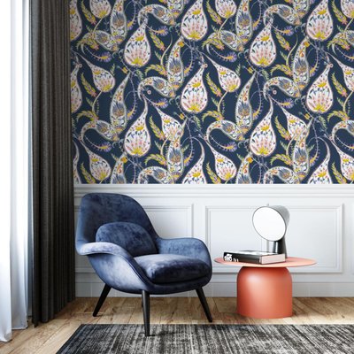 Papier peint à motif paisley oriental - 425x260 cm (l x h) LA TOUCHE ORIGINALE