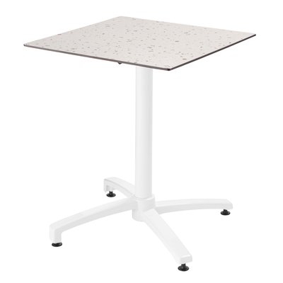 Table de jardin carré inclinable stratifié, OPERA OVIALA