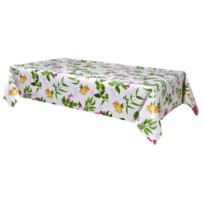 Nappe en toile cirée rectangulaire Botanique TOILINUX