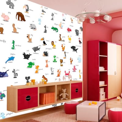 Papier peint intissé panoramique Pour enfants animaux (pour enfants) EDEN