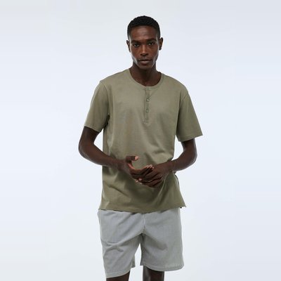 Pyjama T-shirt manches courtes et Short rayé en coton BIO GOTS MONOPRIX