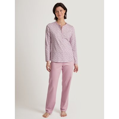 Pyjama manches longues Coton MIDNIGHT FLOWERS CALIDA