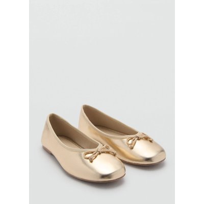 Ballerines métallisées nœud MANGO KIDS