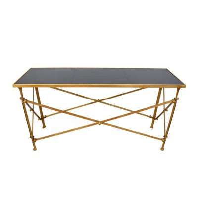 Console avec plateau en verre L142 cm - POMPADOUR SIGNATURE