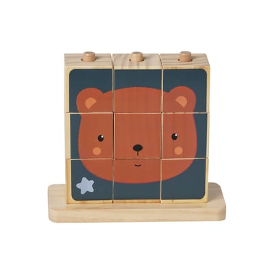 Puzzle de cubes à empiler en bois FSC® VERTBAUDET