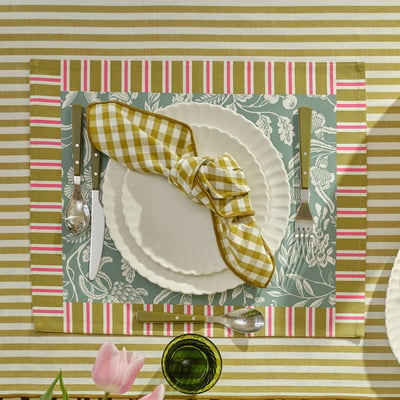 Set di 2 tovagliette stampate, in cotone, LINDA LA REDOUTE INTERIEURS