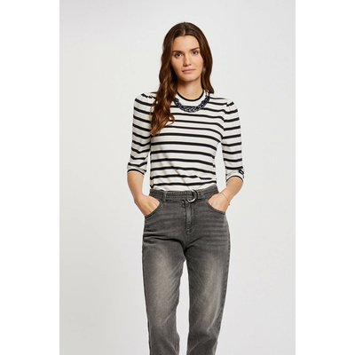 T-shirt manches 3/4 rayures MORGAN