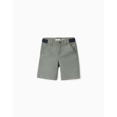 Short en Sergé avec Taille Contrastée ZIPPY