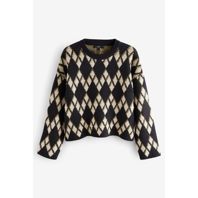Pull en maille à motif losanges NEXT
