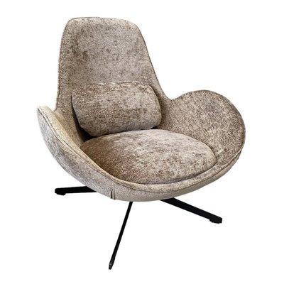 Fauteuil rotatif en velours doux - SPACE MATHI DESIGN