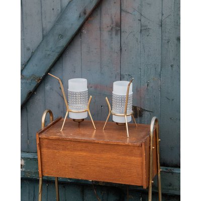 Paire de lampes à poser Suzanne N°15 - Bon état DEBONGOUT