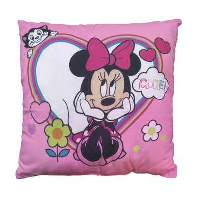 Coussin Imprimé 100% Coton, Minnie Shopping DISNEY