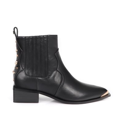 Bottines santiags cloutées à talon bloc LOLA CASADEMUNT