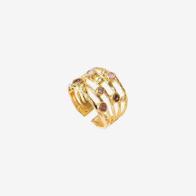 Bague plaquée or - DRIB DELUXE CAROLINE NAJMAN