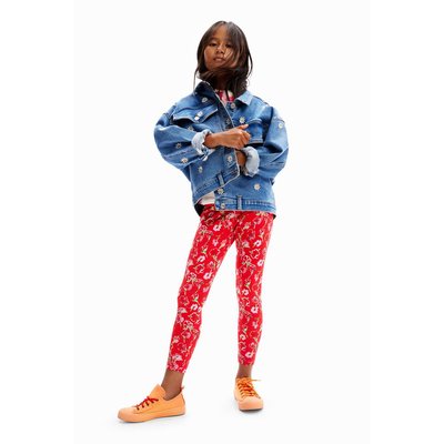 Legging rouge fille La Redoute