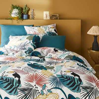 Housse de couette percale coton, Macara Jungle LA REDOUTE INTERIEURS