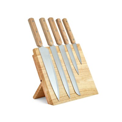 Set de 5 couteaux et support magnétique LIVOO