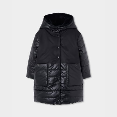 Parka fille en tissu technique à capuche BOBOLI