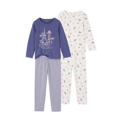 Lot de 2 pyjamas longs VERTBAUDET
