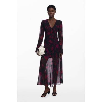 Robe longue fluide à fleurs DESIGUAL