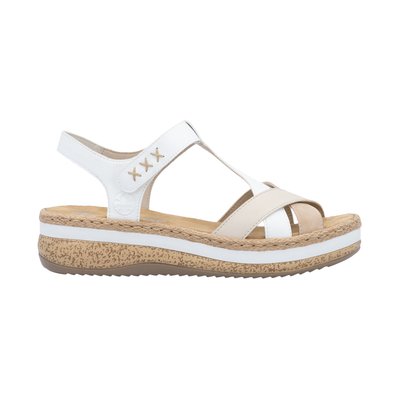 Sandale Compensée Cuir Massa RIEKER