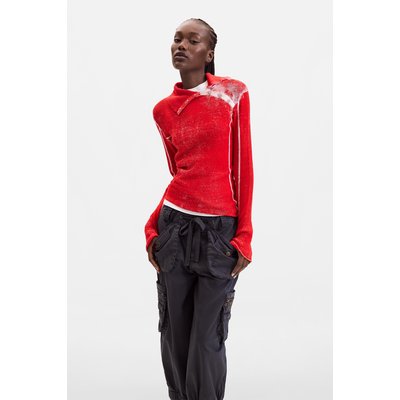 Pull côtelé asymétrique 100 % coton DESIGUAL