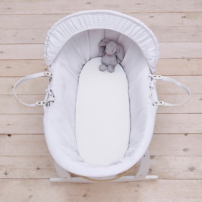 Pack 2 Safe Nights Moses Basket Fitted Sheets SILENTNIGHT