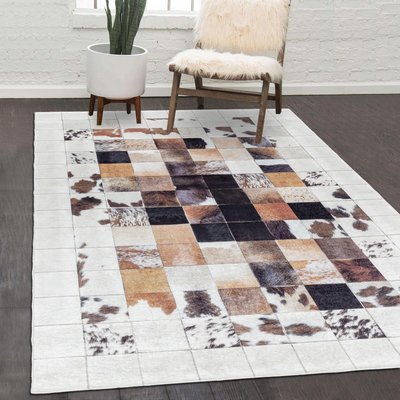 Tapis salon et chambre tissé motif animaux HUSLIO UN AMOUR DE TAPIS