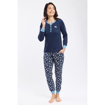 Pyjama micro-motifs en coton épais ARMOR-LUX