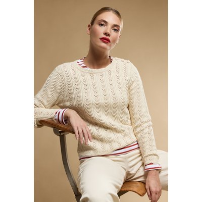 Pull maille ajourée GARANCE TERRE & MER