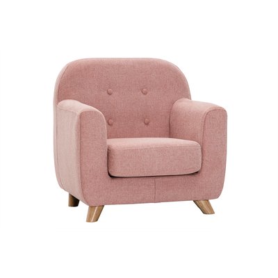 Fauteuil enfant scandinave en tissu et pieds bois NORKID MILIBOO