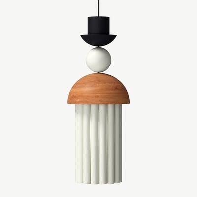 Подвесной светильник из керамики, Кавалер SO'HOME