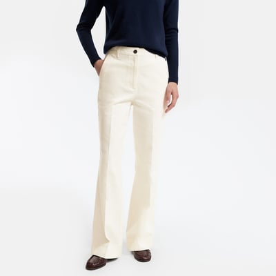 Cotton Flared Trousers LA REDOUTE COLLECTIONS